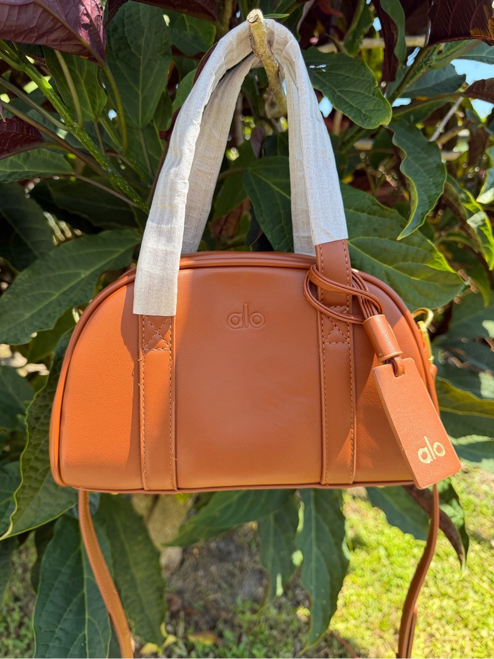 ALO Yoga Cognac Mini Dome Crossbody Bag - Picture 6 of 14